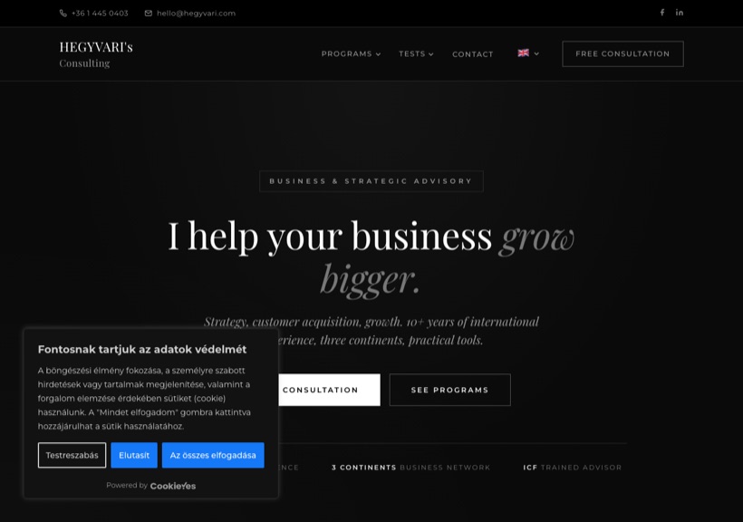 HEGYVARI's Consulting HEGYVARI's Marketing referencia