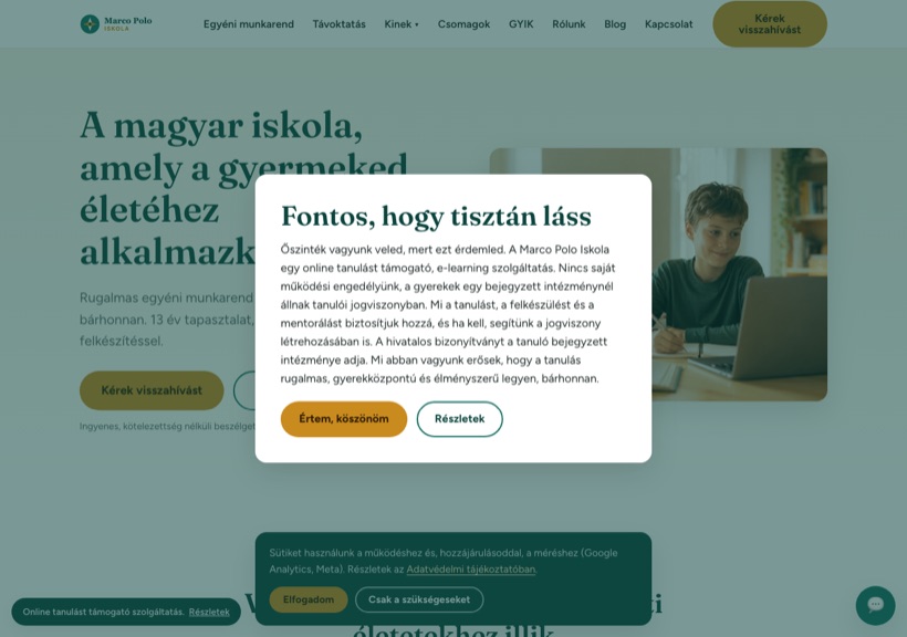 Marco Polo Iskola HEGYVARI's Marketing referencia