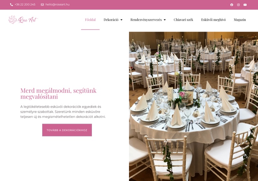 RoseArt Dekoráció HEGYVARI's Marketing referencia
