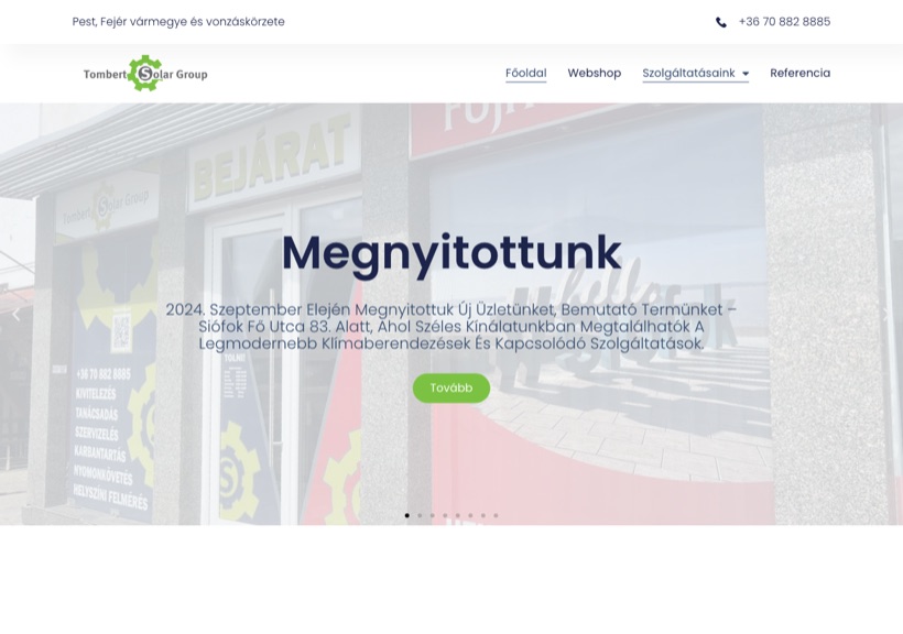 Tombert Solar Group HEGYVARI's Marketing referencia